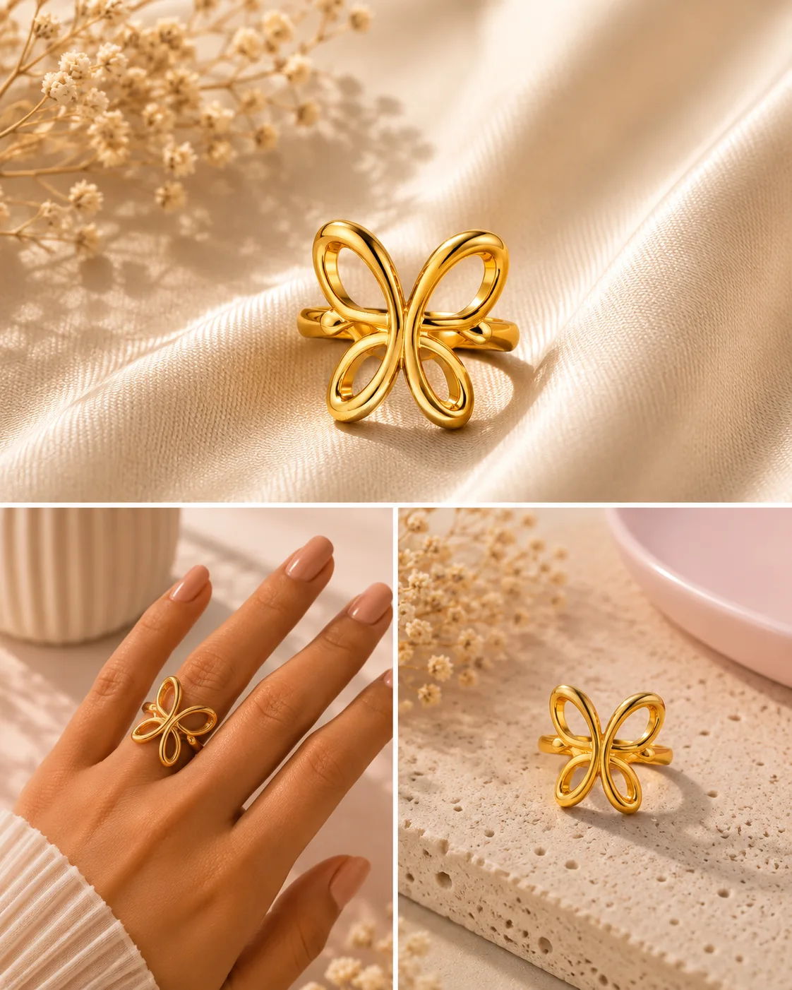 Golden Double-Loop Crossover Ring