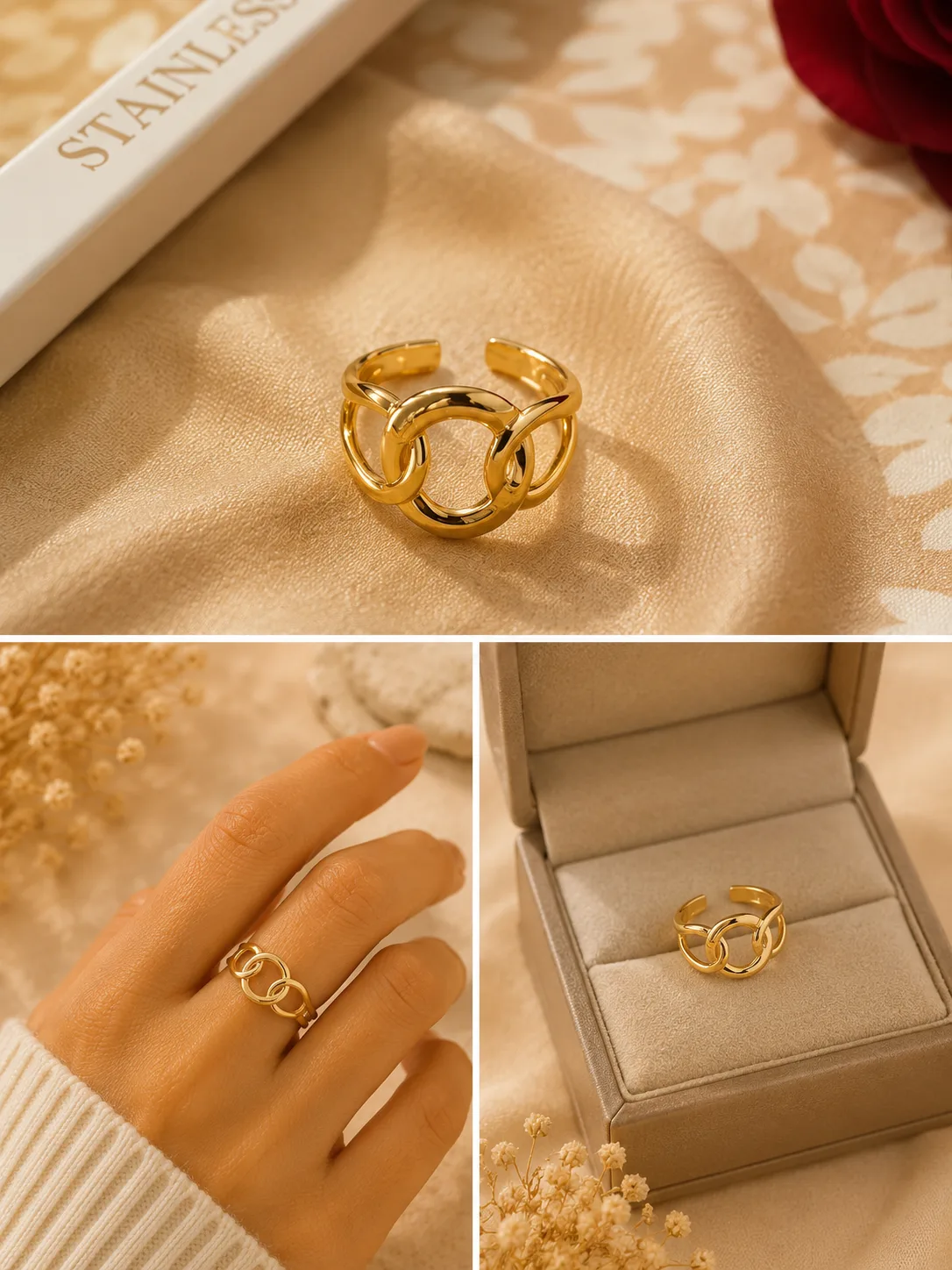 Infinity Knot Gold Ring