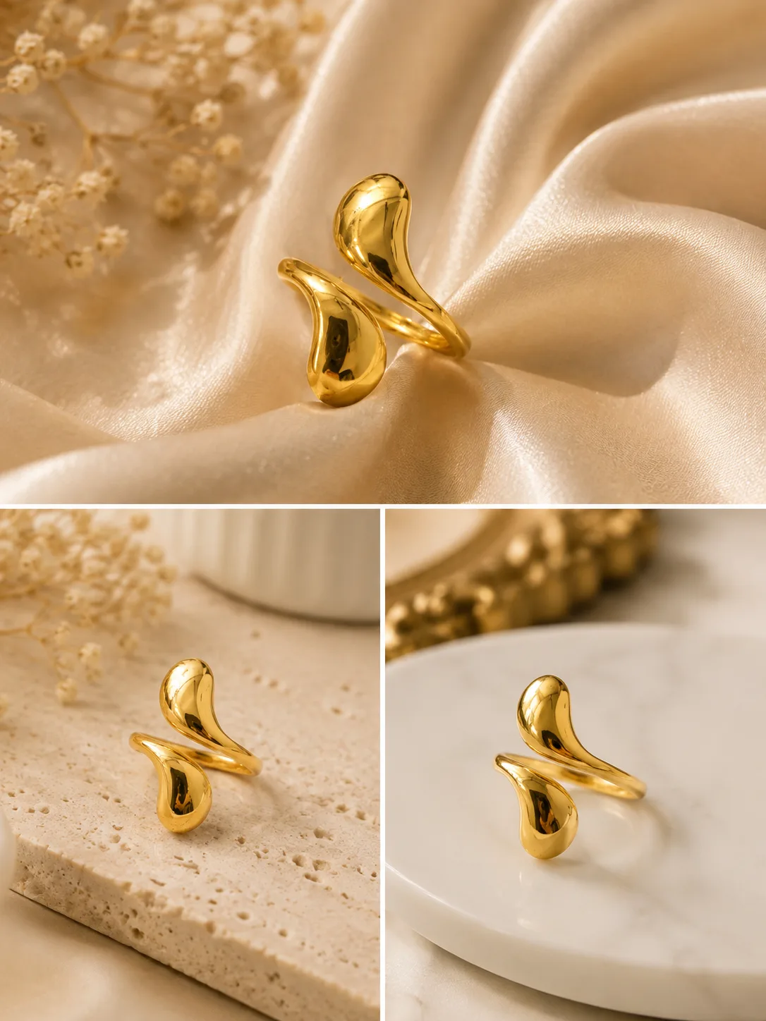 Pear-Cut Teardrop CZ Ring