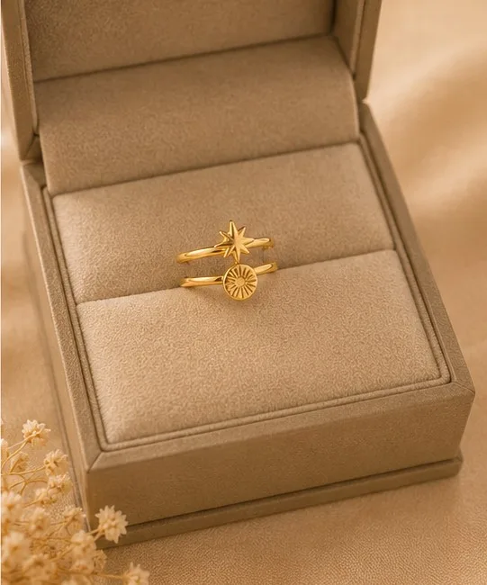 Sun & Moon Celestial Bypass Ring