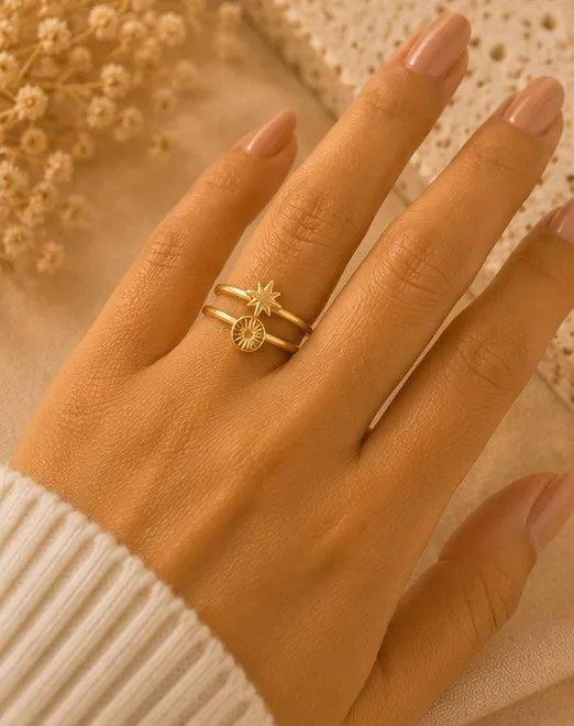 Sun & Moon Celestial Bypass Ring