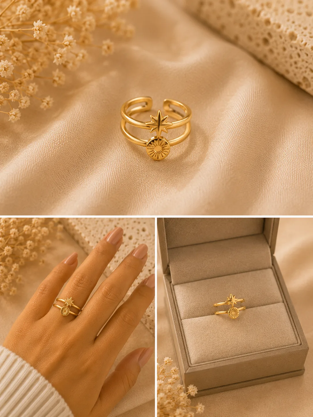 Sun & Moon Celestial Bypass Ring